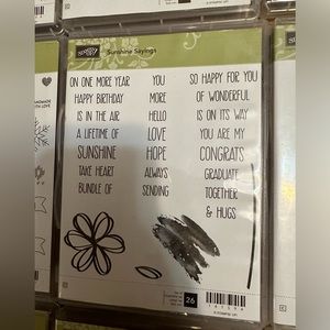 Sunshine Sayings Stampin Up Set